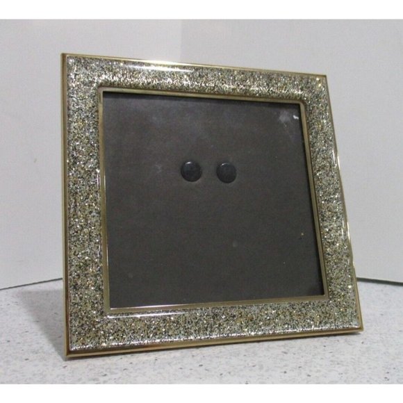 *Kensie Home Champagne Golden Burst Glitter Jelly Square Table Top Frame - Picture 1 of 6